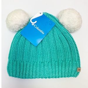 Columbia Blue Green Winter Beanie Cap Hat